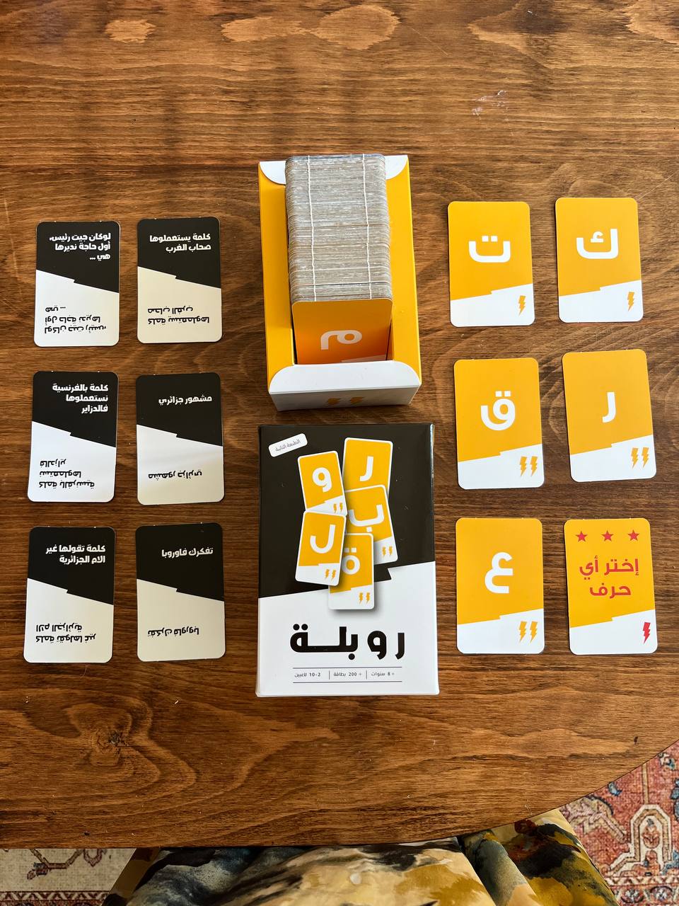 بطاقات روبلة — الحروف و المواضيع